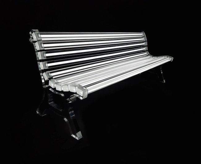 Egli Illuminated Bench from Plexiglas