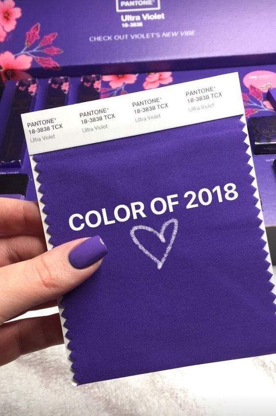 Ultra Violet il Pantone del 2018 - materialiedesign