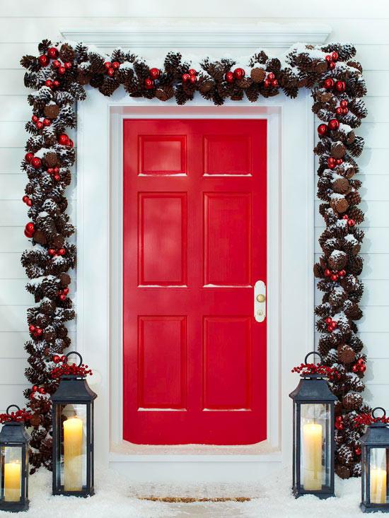 20 Ideas for your Front Door Christmas Decoration - Elena Arsenoglou ...